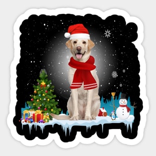 Funny labrador Retrieve Christmas T-shirt Sticker